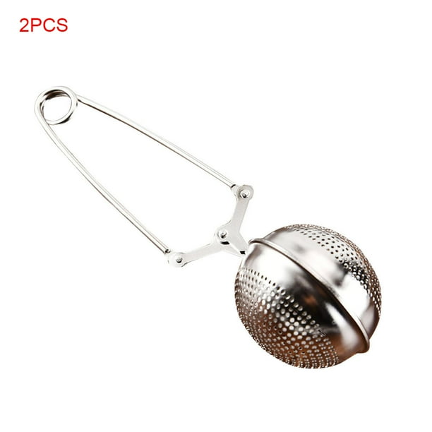 2pcs Stainless Steel Loose Mesh Ball Tea Leaf Strainer Infuser Herb Spice Filter 2pcs Stainless Steel Loose Mesh Ball Tea Leaf Strainer Infuser Herb Spice Filter